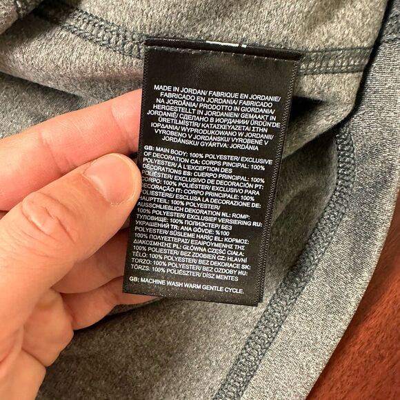 The North Face Tech 1/4 Zip Fleece Mens XXL Asphalt Gray Heather Custom Logo NWT - Picture 7 of 8